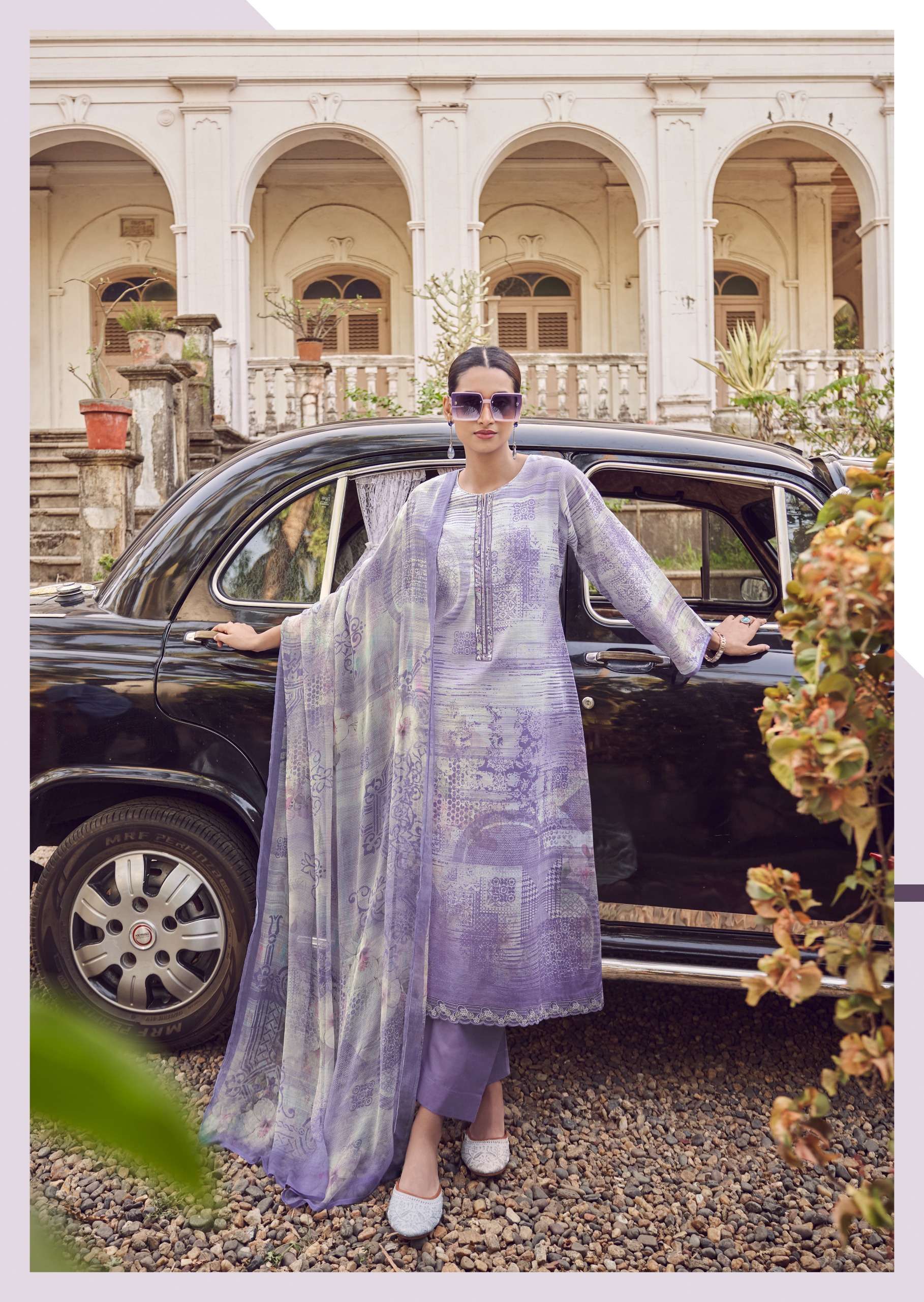 PRM TRENDZ NOORIN LINEN COTTON FANCY WORK SUIT