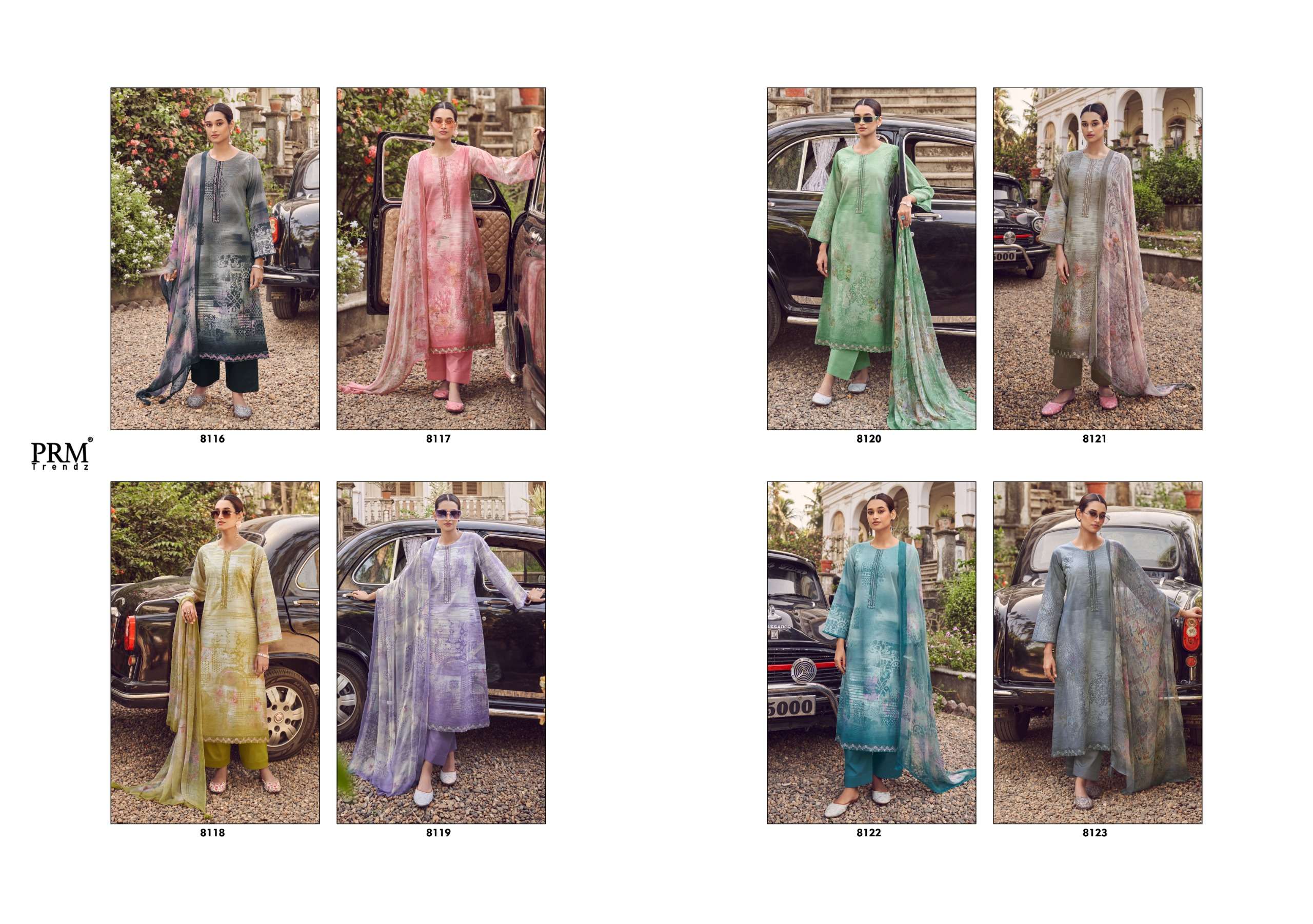 PRM TRENDZ NOORIN LINEN COTTON FANCY WORK SUIT