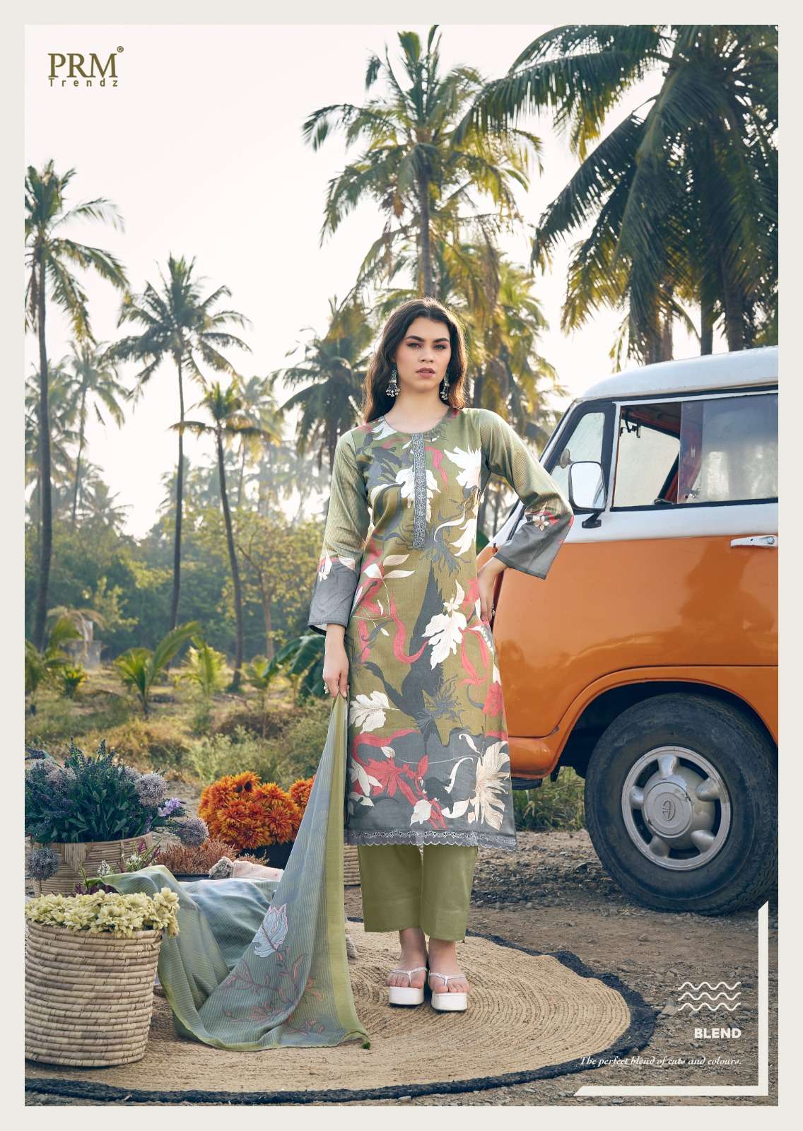 PRM TRENDZ SEREIN VOL 2 COTTON DIGITAL PRINT WITH FANCY WORK SUIT