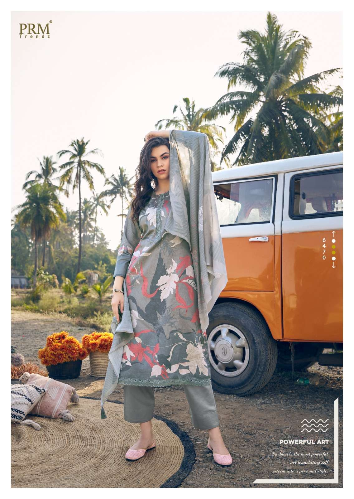PRM TRENDZ SEREIN VOL 2 COTTON DIGITAL PRINT WITH FANCY WORK SUIT