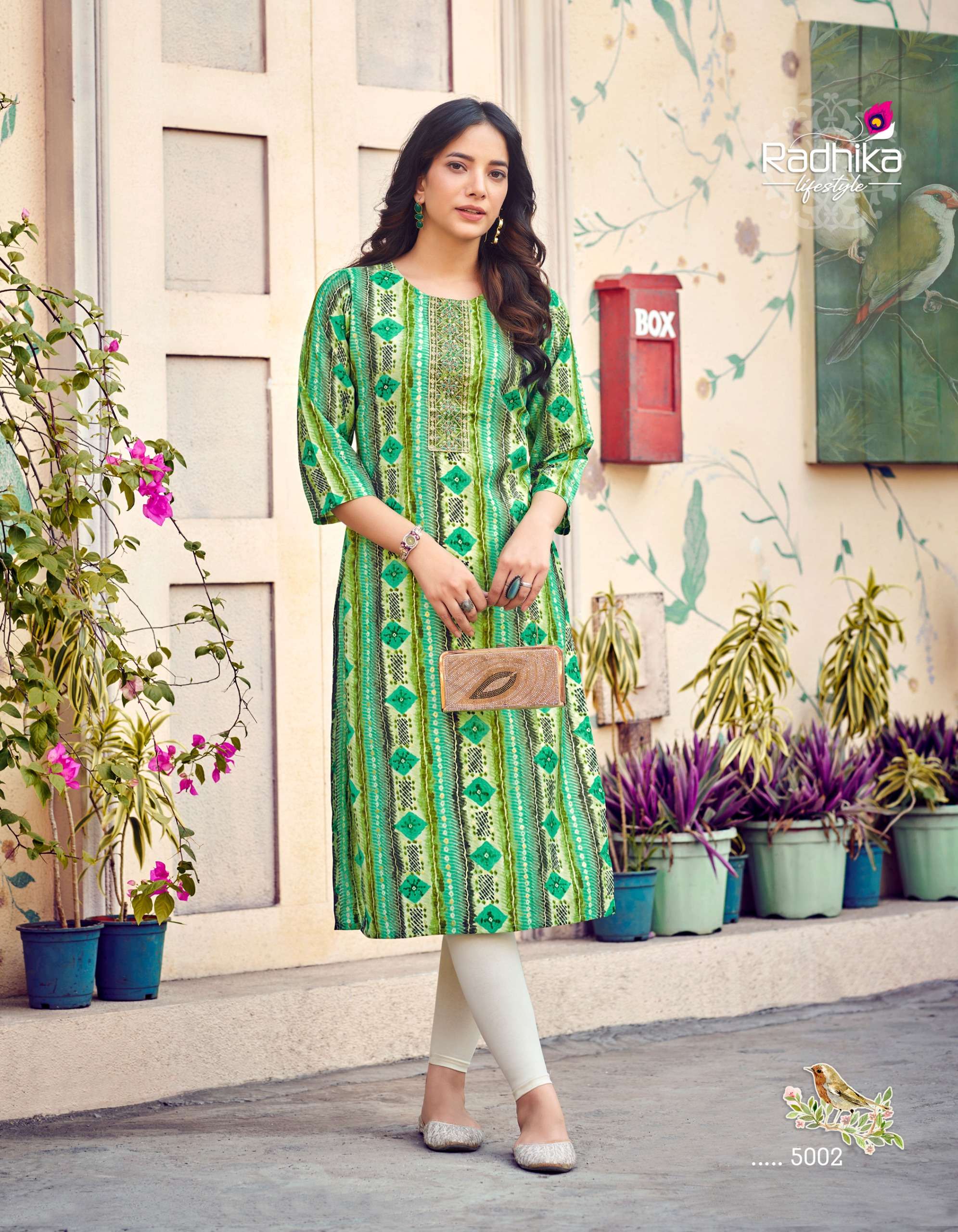 RADHIKA LIFESTYLE CHARMING VOL 5 FANCY STRAIGHT LADIES KURTI