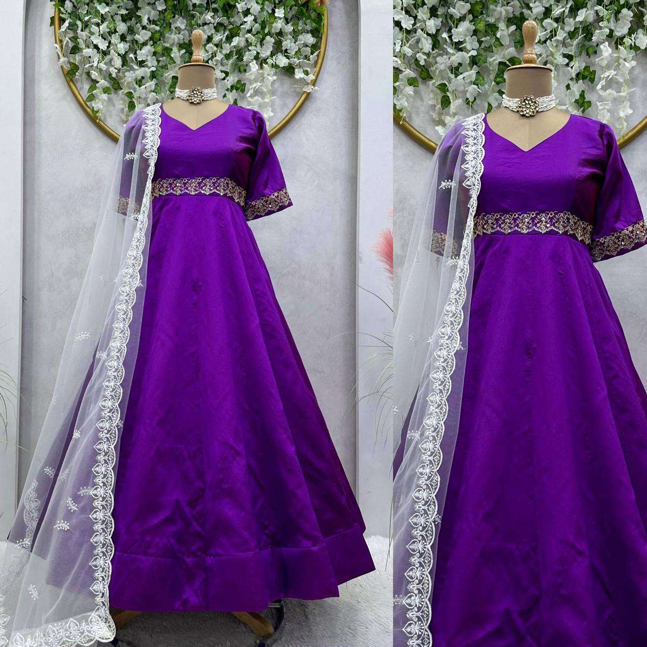 RTC 5595 GOWN DUPATTA