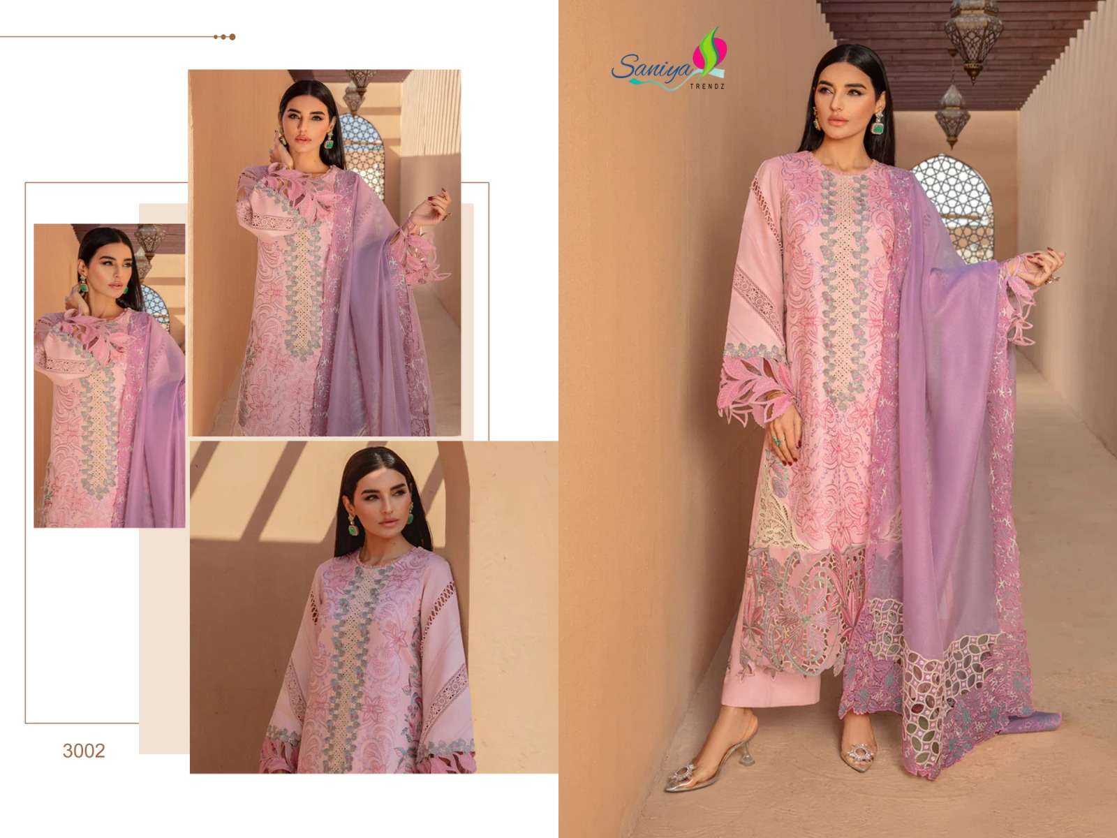 SANIYA TRENDZ RANG RASIYA VOL 3 NXCHIKANKARI EMBROIDERED SUIT
