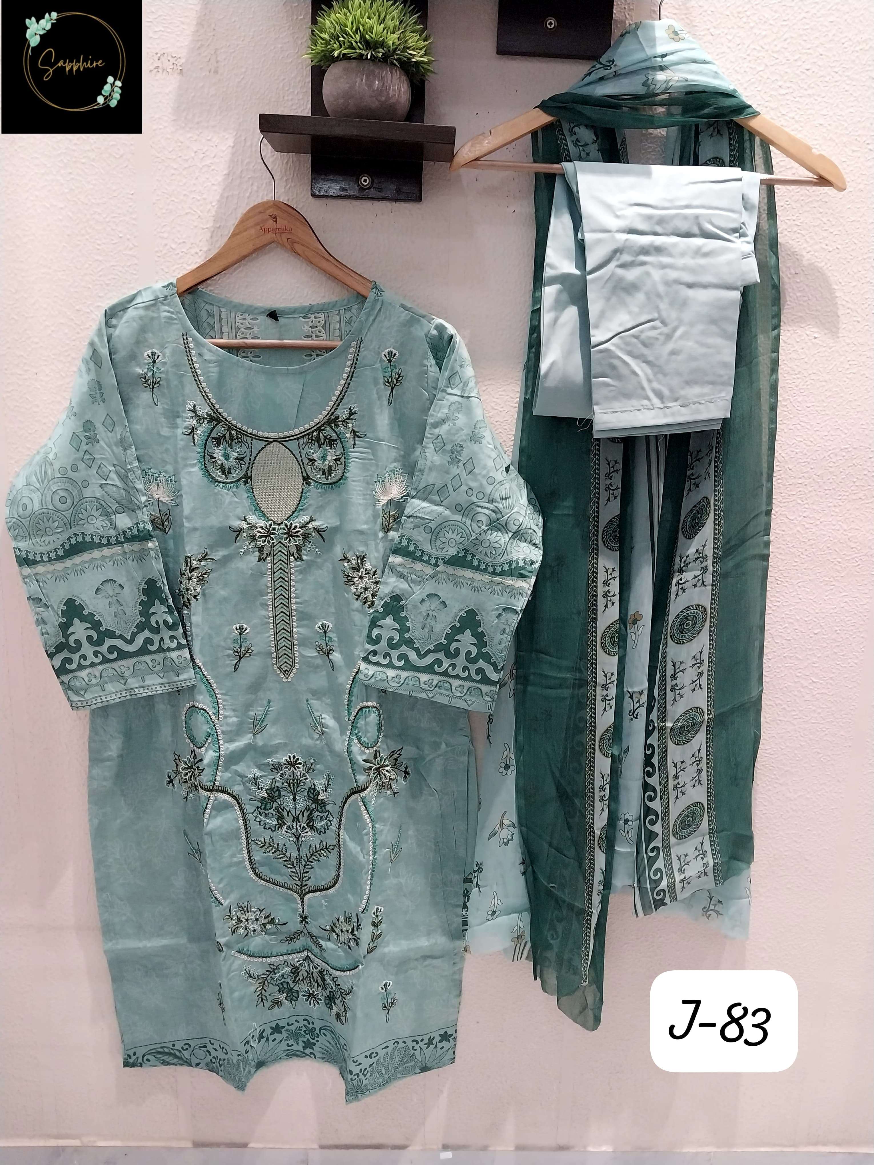 SAPPHIRE JAZMIN VOL 83 LAWN COTTON FANCY DESIGNER SUIT