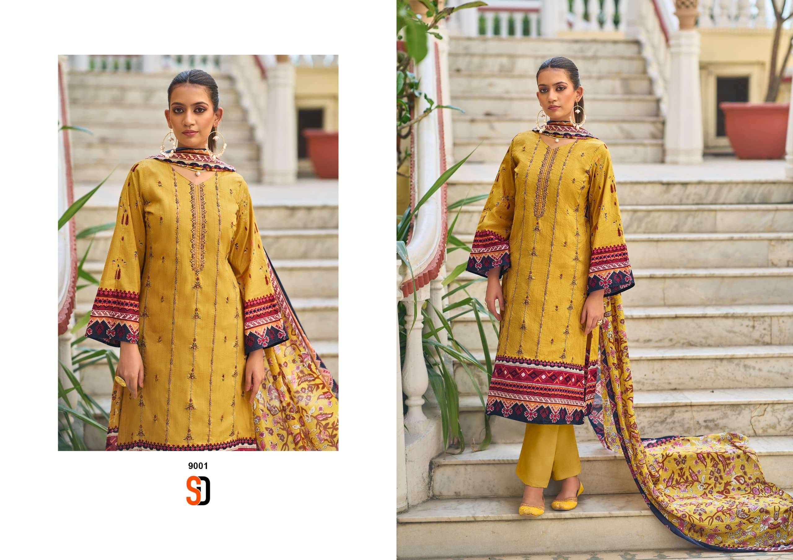 SHARADDHA DESIGNER BIN SAEED LAWN COLLECTION VOL 9 COTTON SUIT