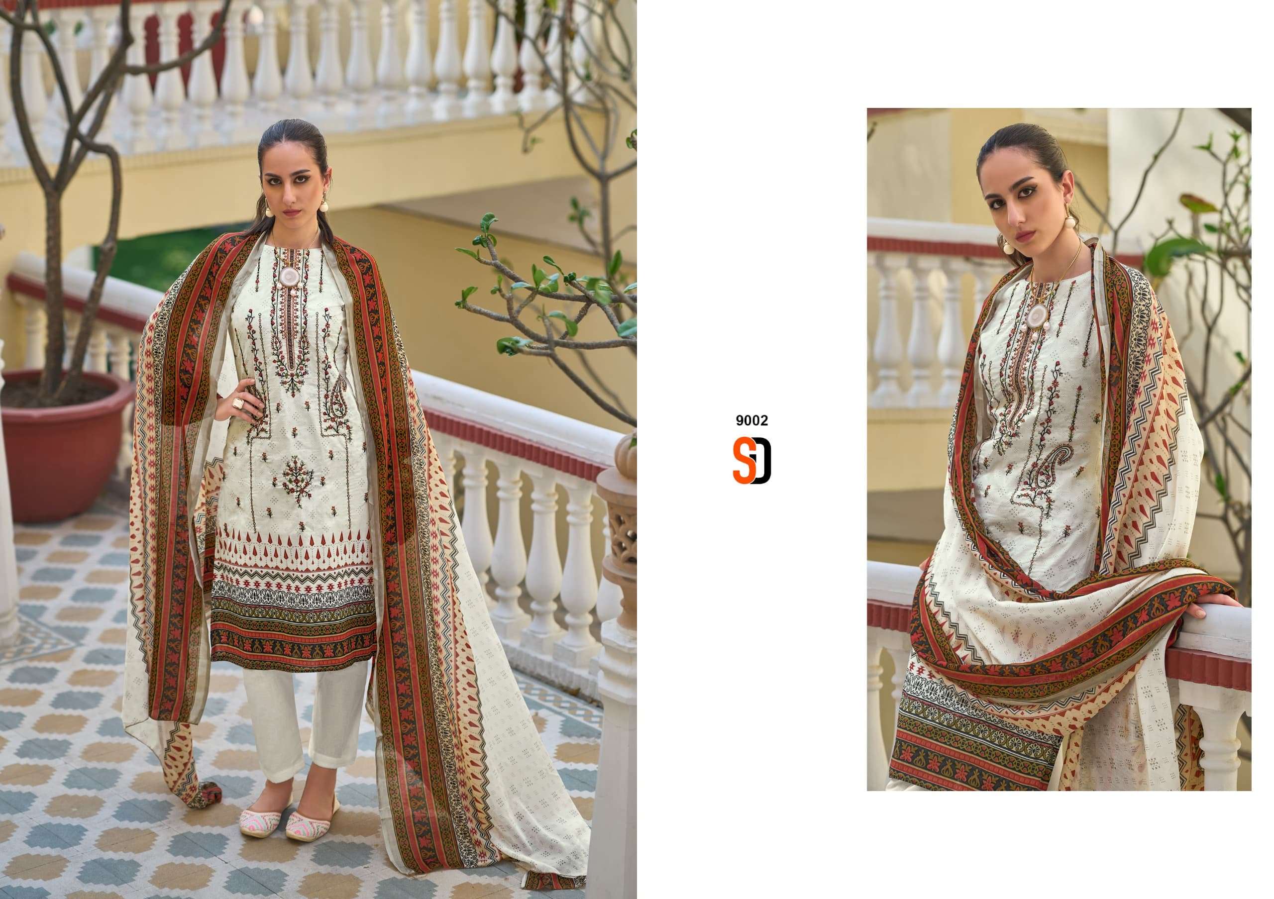 SHARADDHA DESIGNER BIN SAEED LAWN COLLECTION VOL 9 COTTON SUIT