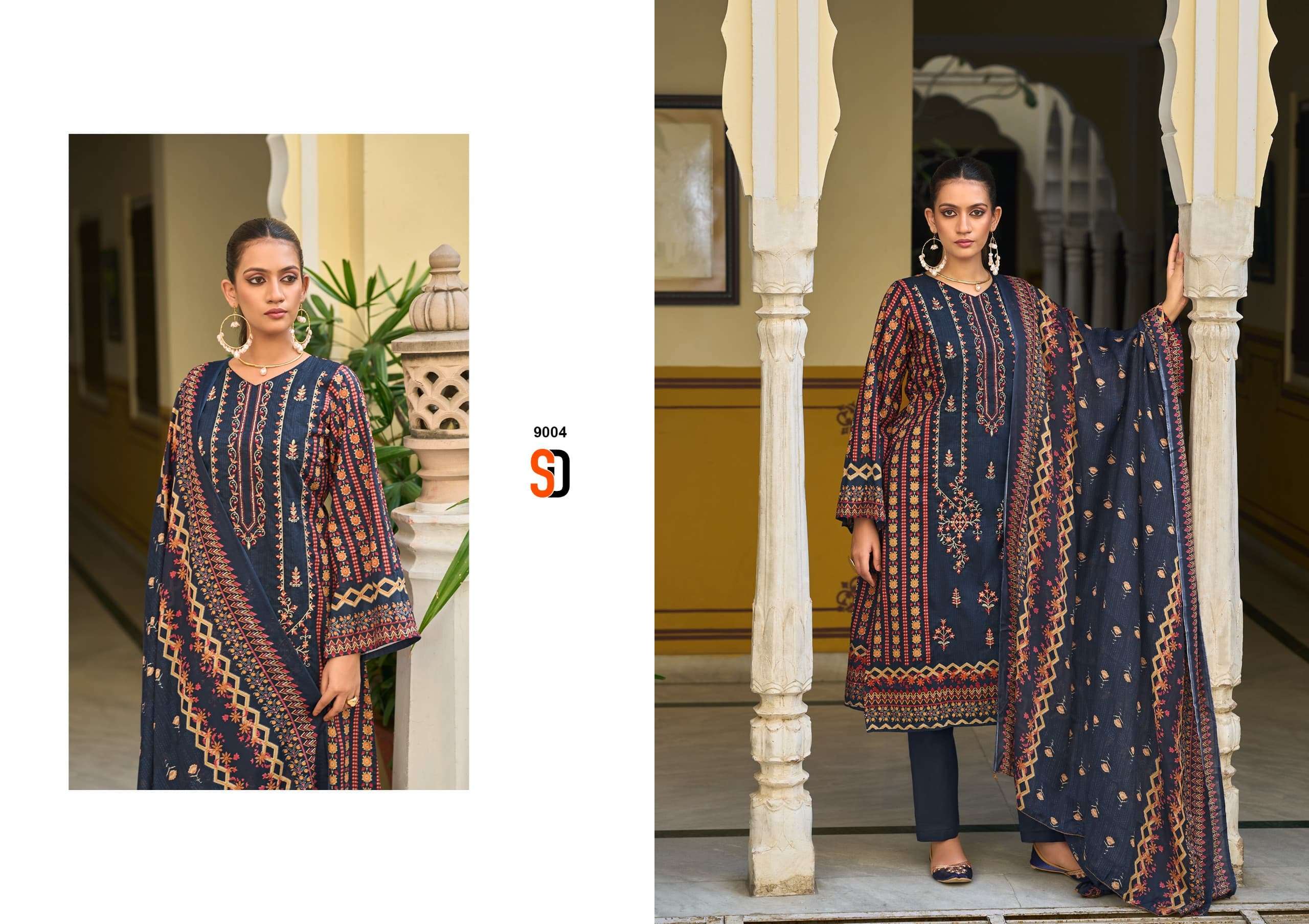 SHARADDHA DESIGNER BIN SAEED LAWN COLLECTION VOL 9 COTTON SUIT