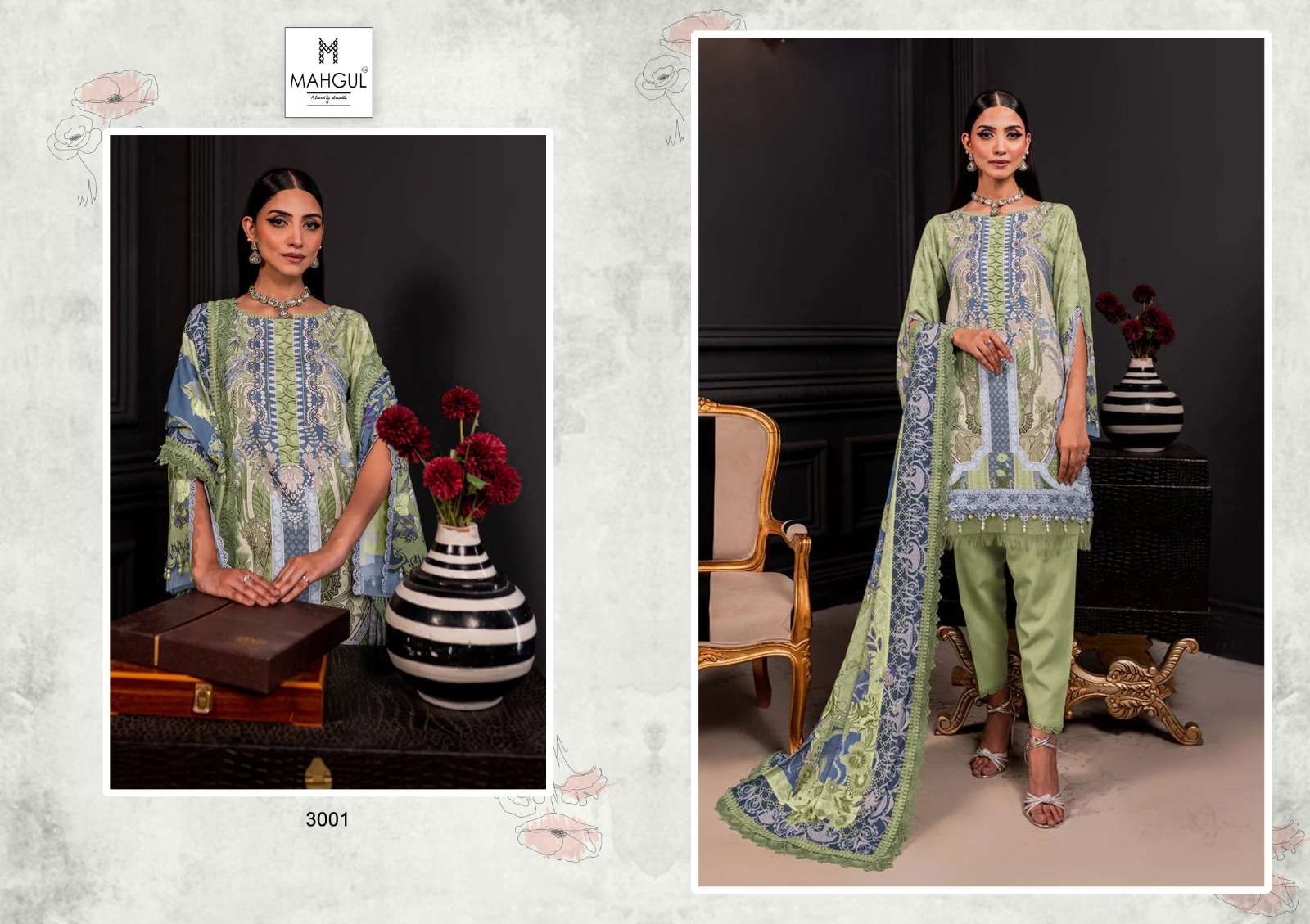 SHARADDHA NX MAHGUL QUEEN COURT VOL 3 LAWN COTTON SUIT