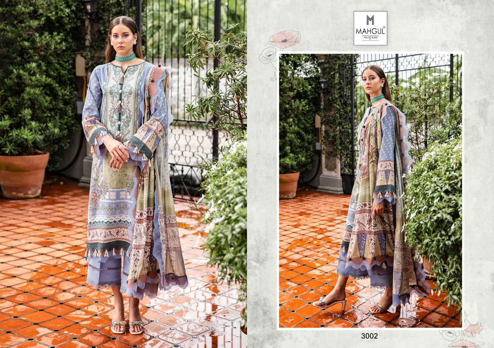 SHARADDHA NX MAHGUL QUEEN COURT VOL 3 LAWN COTTON SUIT