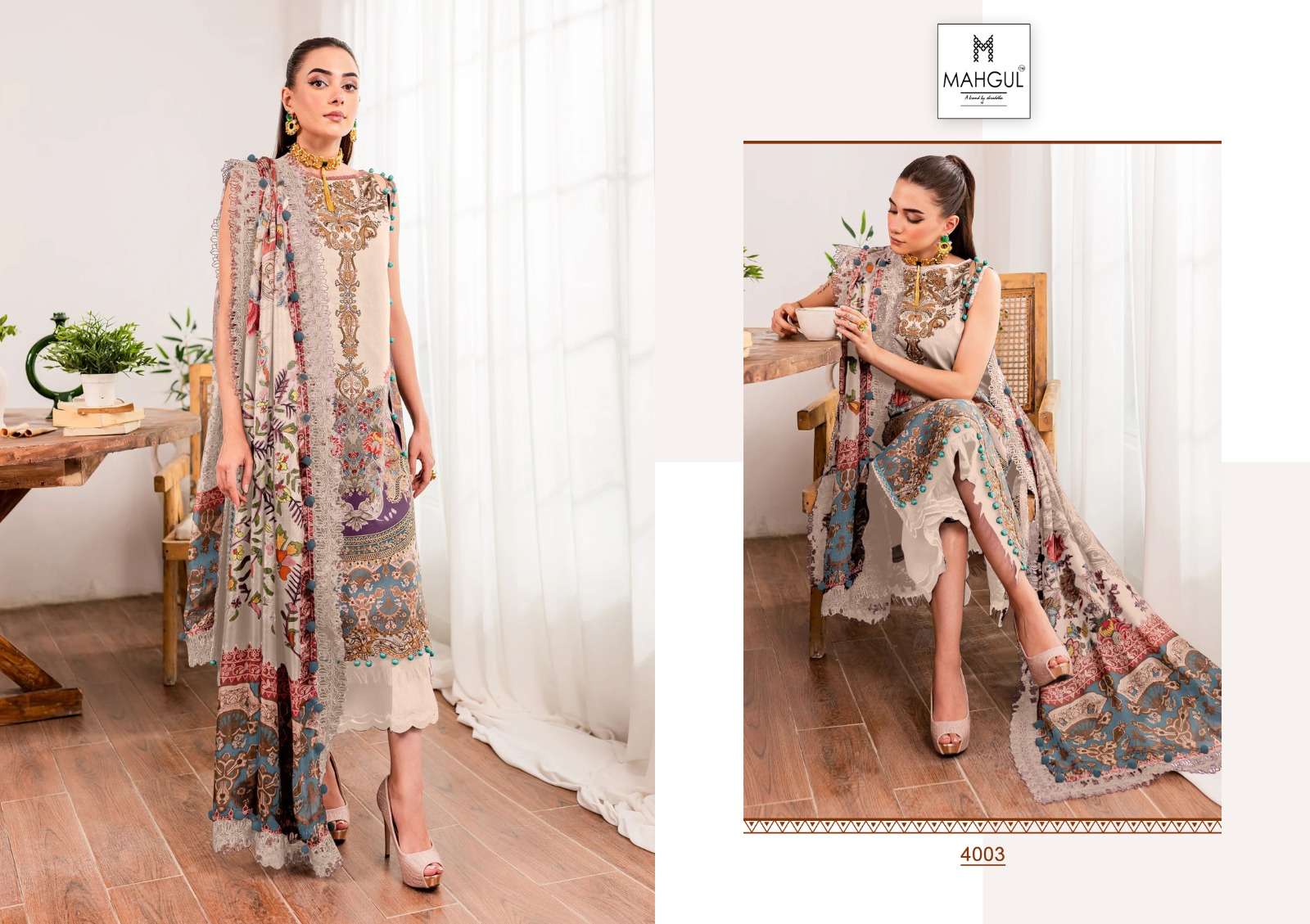 SHARADDHA NX MAHGUL QUEEN COURT VOL 4 LAWN COTTON SUIT