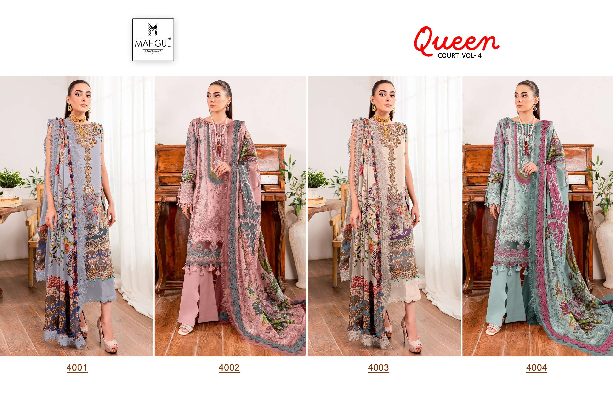 SHARADDHA NX MAHGUL QUEEN COURT VOL 4 LAWN COTTON SUIT