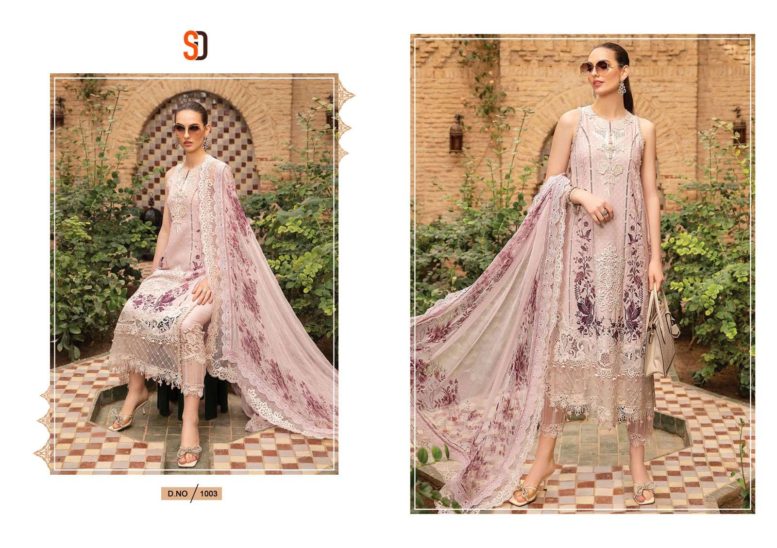 SHRADDHA DESIGNER MARIA B LAWN VOL 1 NX COTTON DESIGNER SUIT