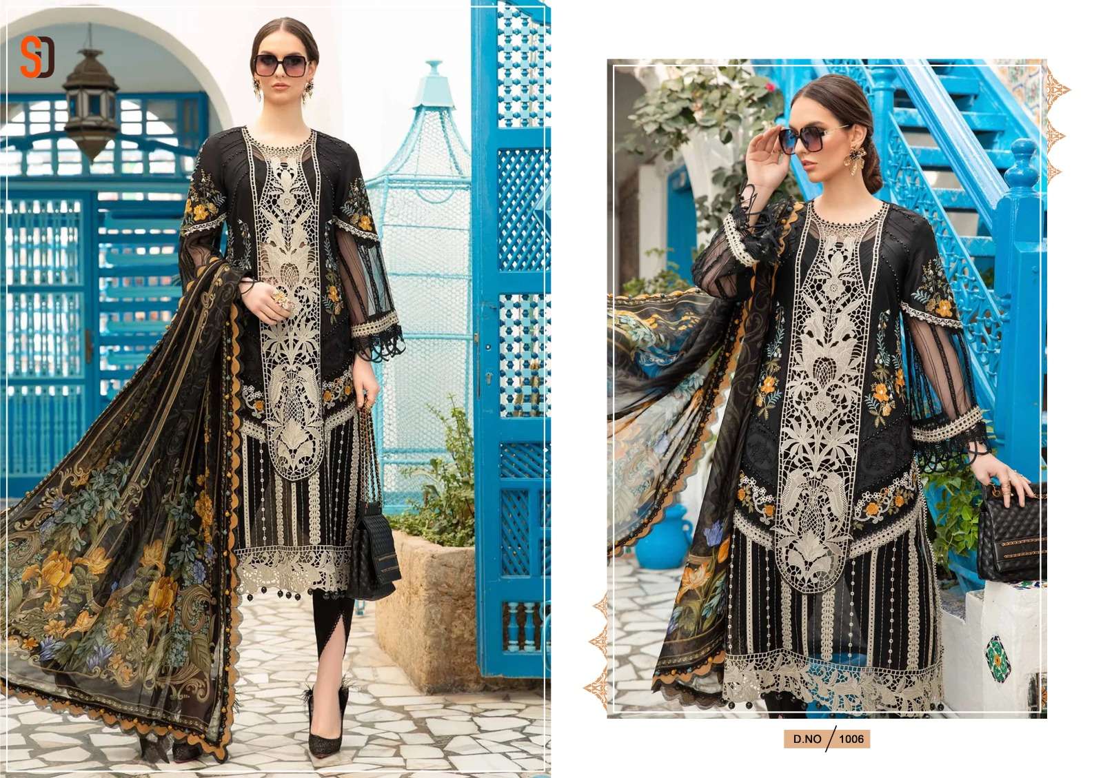 SHRADDHA DESIGNER MARIA B LAWN VOL 1 NX COTTON DESIGNER SUIT