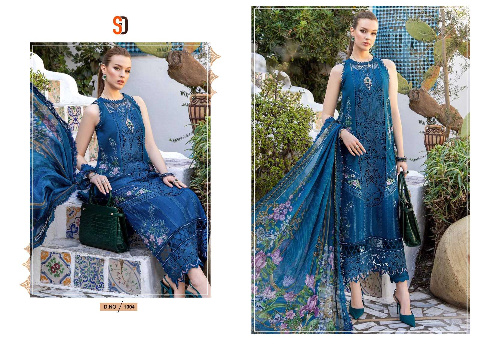 SHRADDHA DESIGNER MARIA B LAWN VOL 1 NX COTTON DESIGNER SUIT