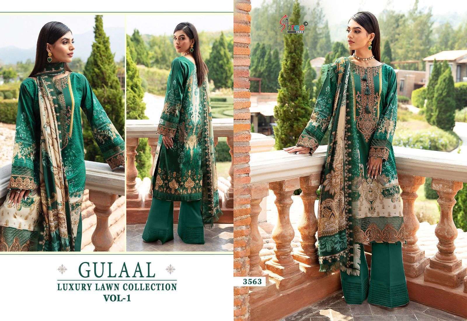SHREE FABS GULAAL LUXURY LAWN COLLECTION VOL 1 COTTON SUIT