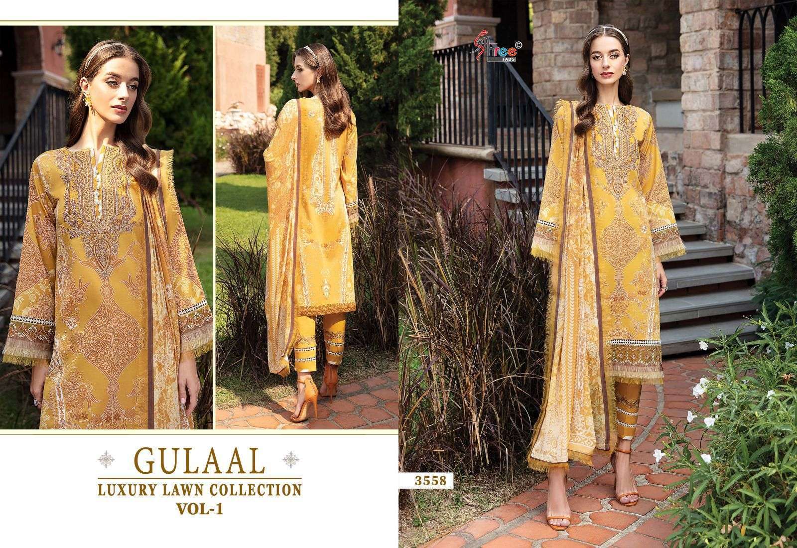 SHREE FABS GULAAL LUXURY LAWN COLLECTION VOL 1 COTTON SUIT