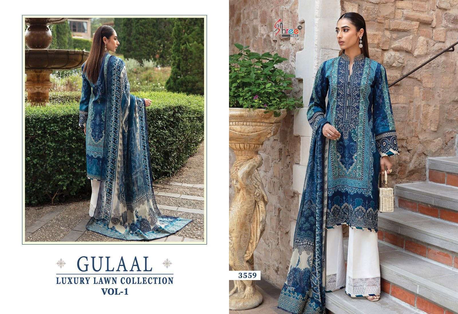 SHREE FABS GULAAL LUXURY LAWN COLLECTION VOL 1 COTTON SUIT