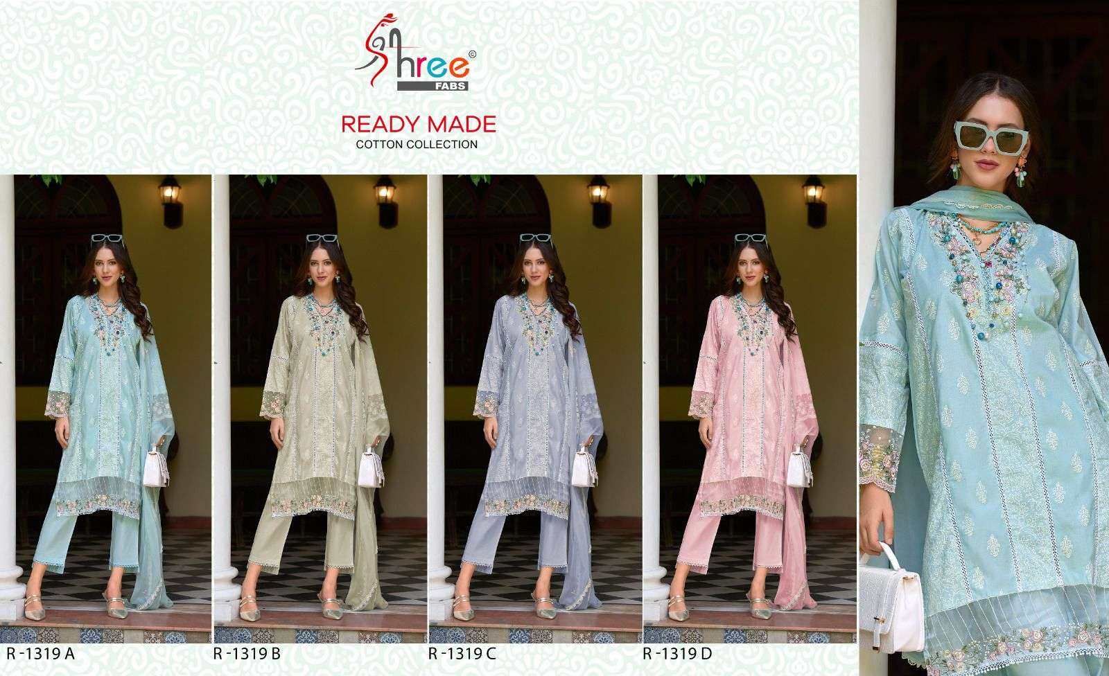 SHREE FABS R 1319 COTTON BEAUTIFUL DESIGNER SUIT