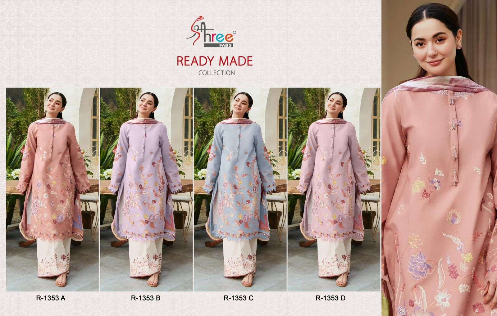SHREE FABS R 1353 COTTON GORGEOUS DESIGNER PAKISTANI SUIT