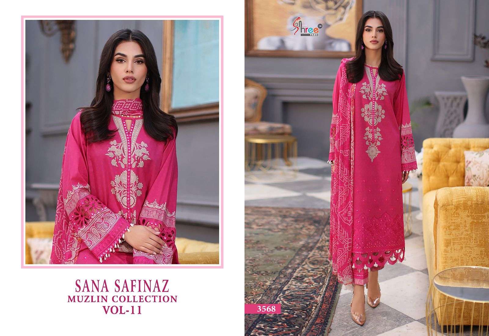 SHREE FABS SANA SAFINAZ MUZLIN COLLECTION VOL 11 COTTON SUIT