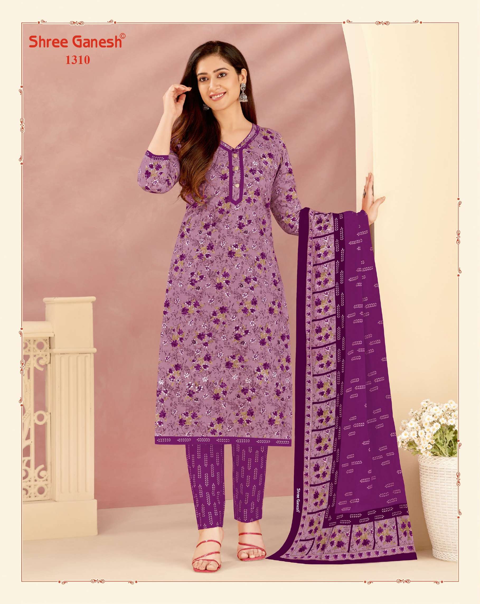 SHREE GANESH VAANI VOL 3 COTTON JAIPURI PRINT DRESS