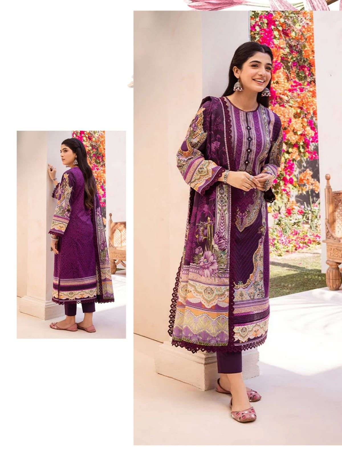 SHREE OM FAB RANG RASIYA ELAN LAWN COLLECTION COTTON SUIT