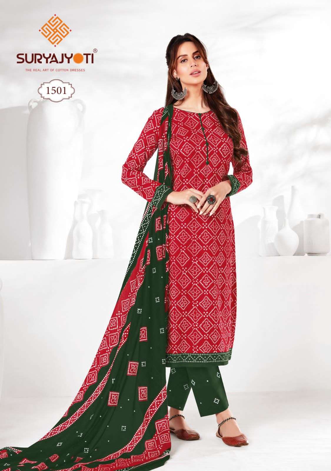 SURYAJYOTI BANDHANI SPECIAL VOL 15 COTTON SALWAR SUIT