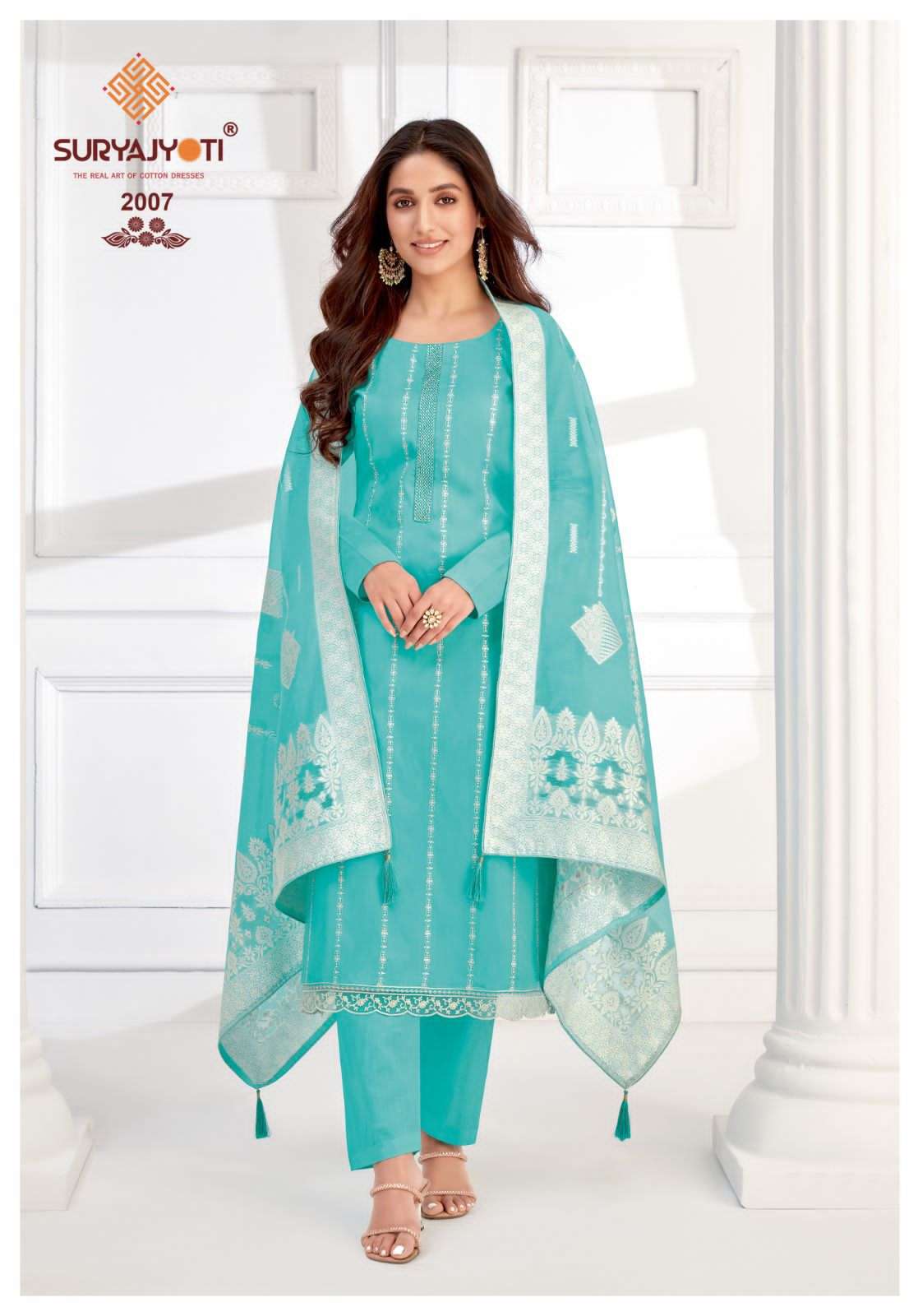 SURYAJYOTI KHANAK ADVANCE VOL 2 JAM SATIN FANCY WORK SUIT