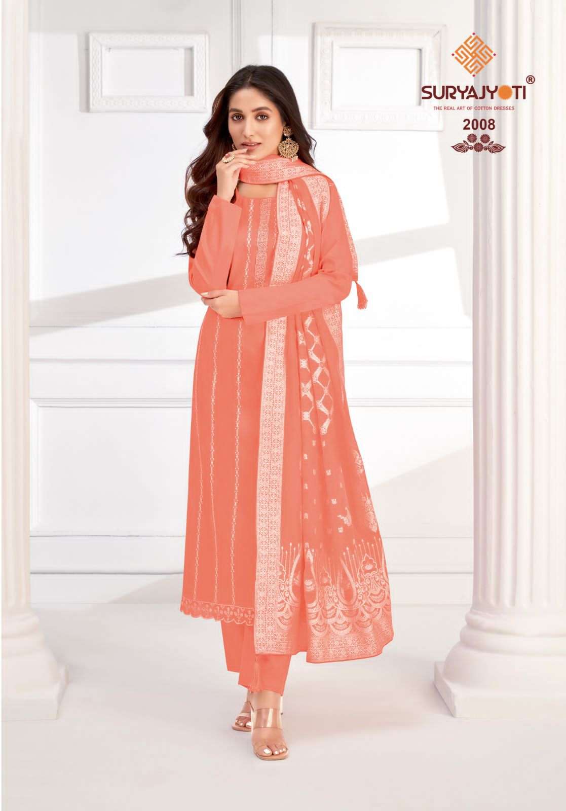SURYAJYOTI KHANAK ADVANCE VOL 2 JAM SATIN FANCY WORK SUIT