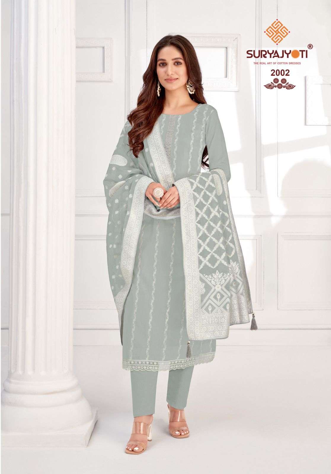 SURYAJYOTI KHANAK ADVANCE VOL 2 JAM SATIN FANCY WORK SUIT