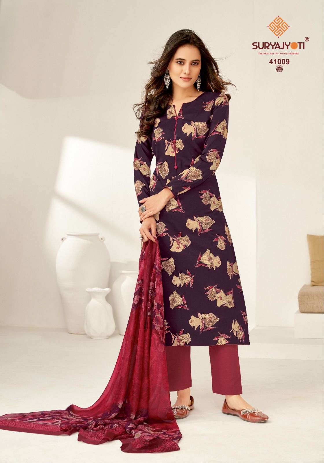 SURYAJYOTI NAISHAA VOL 41 JAM SATIN PRINT SALWAR SUIT