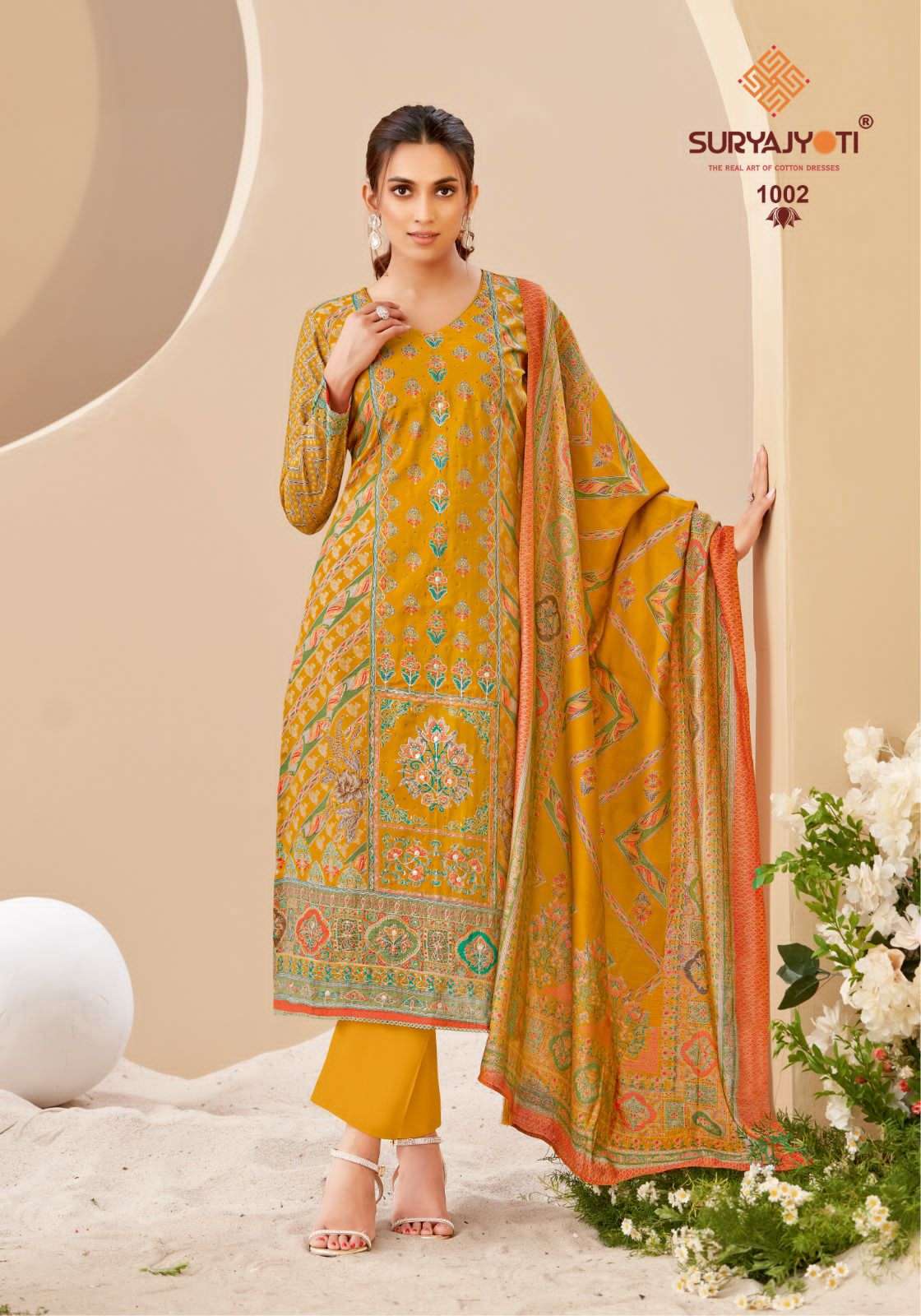 SURYAJYOTI PAYAL VOL 1 MODAL FABRICS FANCY WORK SUIT