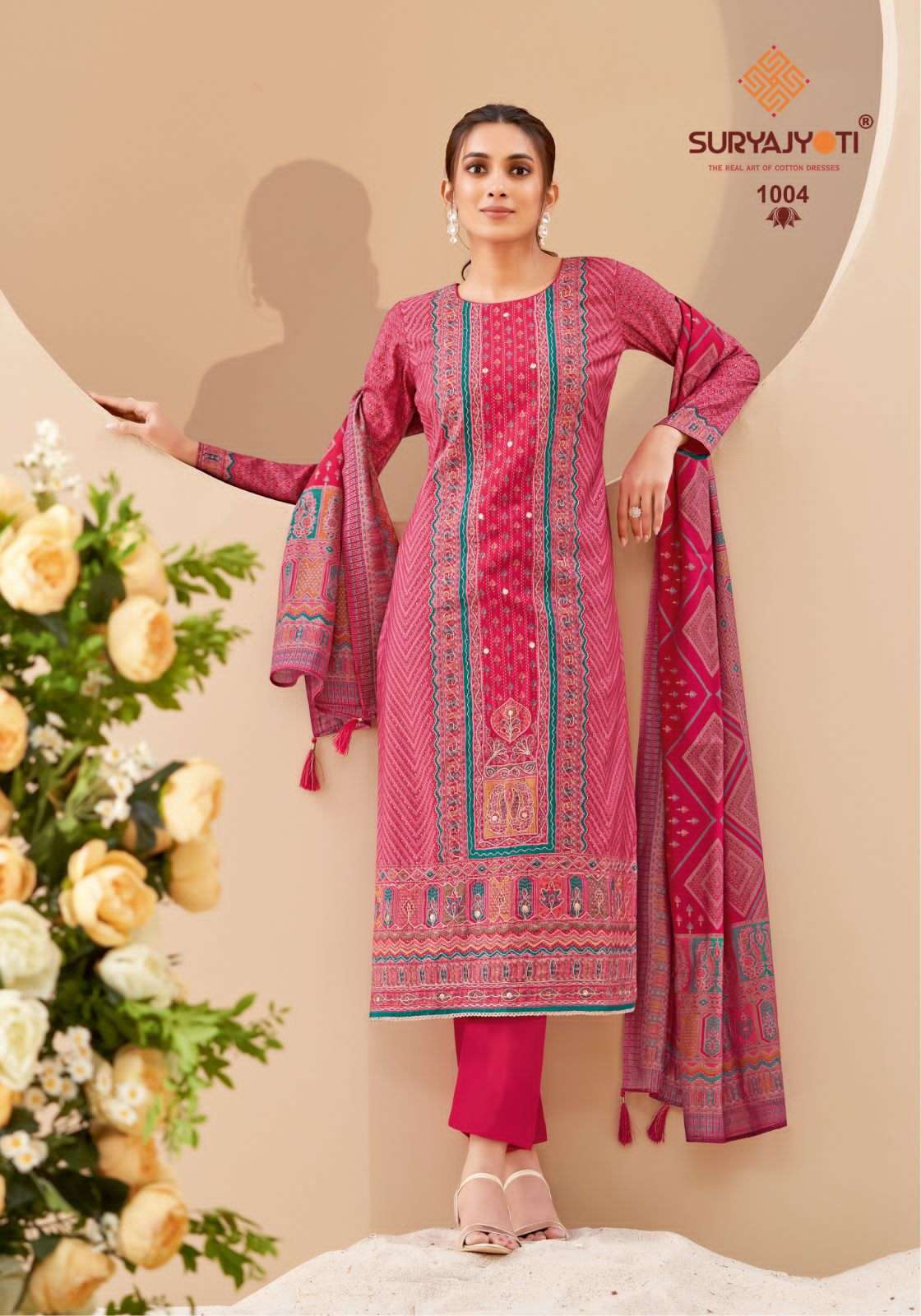SURYAJYOTI PAYAL VOL 1 MODAL FABRICS FANCY WORK SUIT