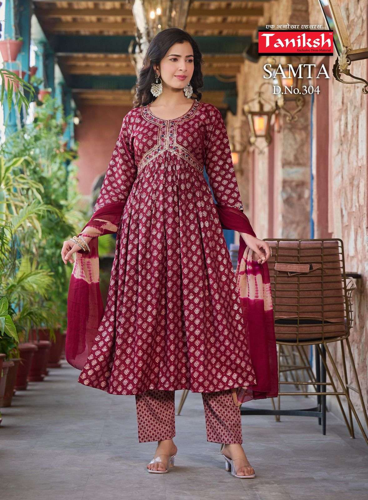 TANIKSH SAMTA VOL 3 ALIA CUT PATTERN KURTI COMBO SET 