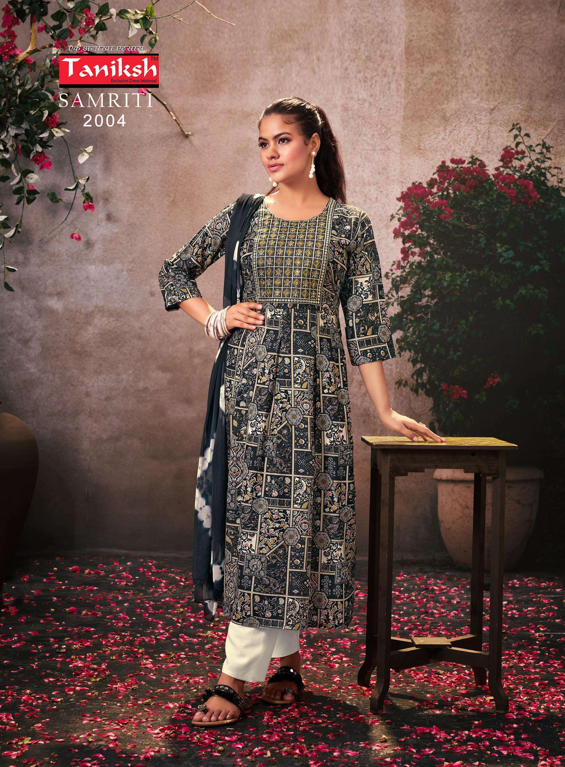TANIKSH SAMRITI VOL 2 FANCY NAIRA CUT PATTERN KURTI COMBO SET 