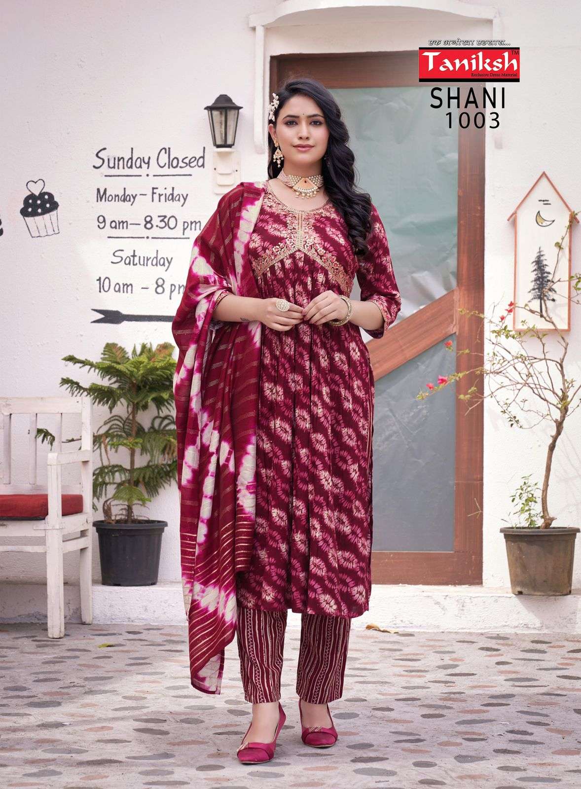 TANIKSH SHANI VOL 1 FANCY ALIA CUT PATTERN KURTI COMBO SET 