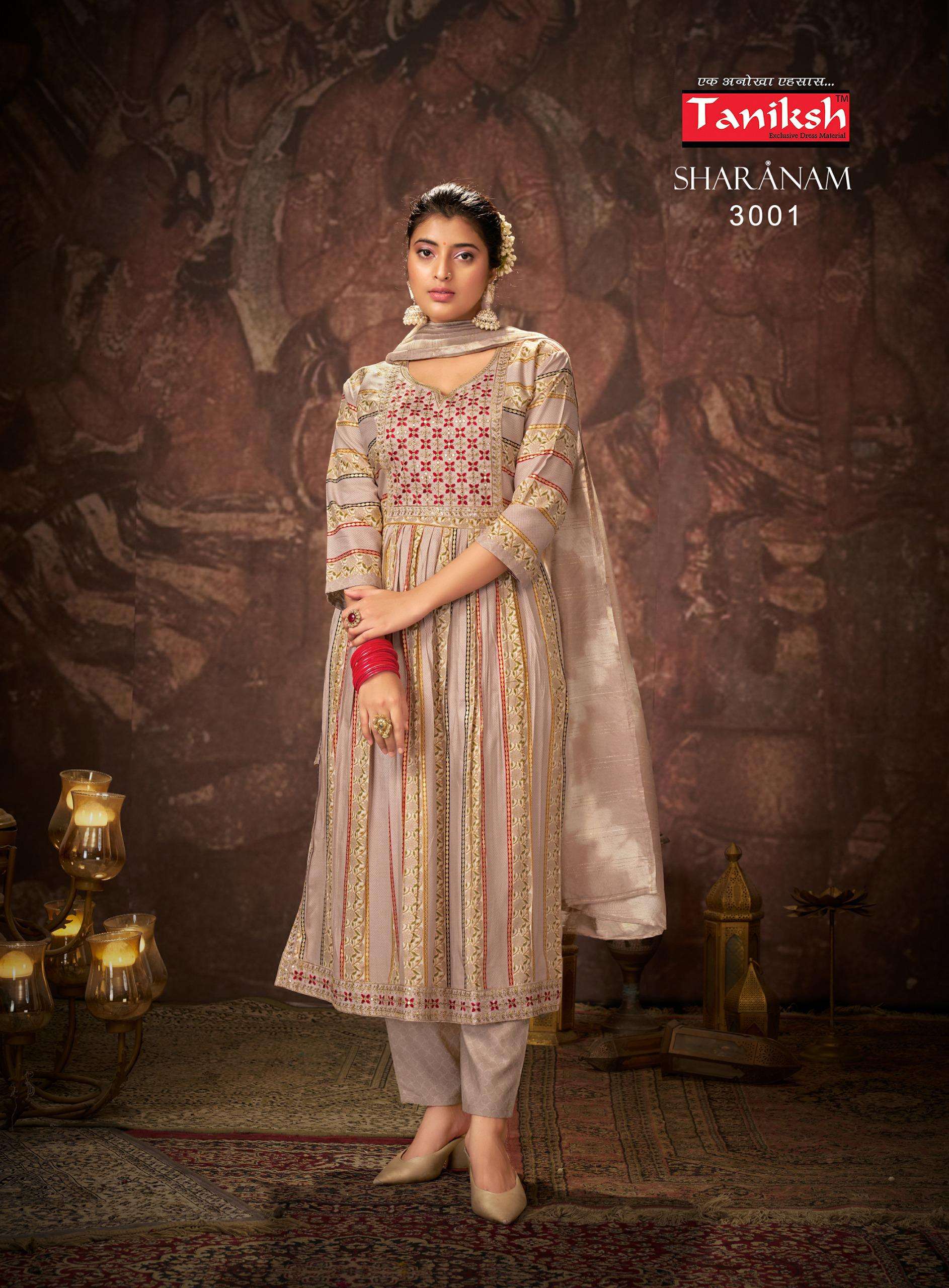 TANIKSH SHARANAM VOL 3 FANCY NAIRA STYLE KURTI COMBO SET 