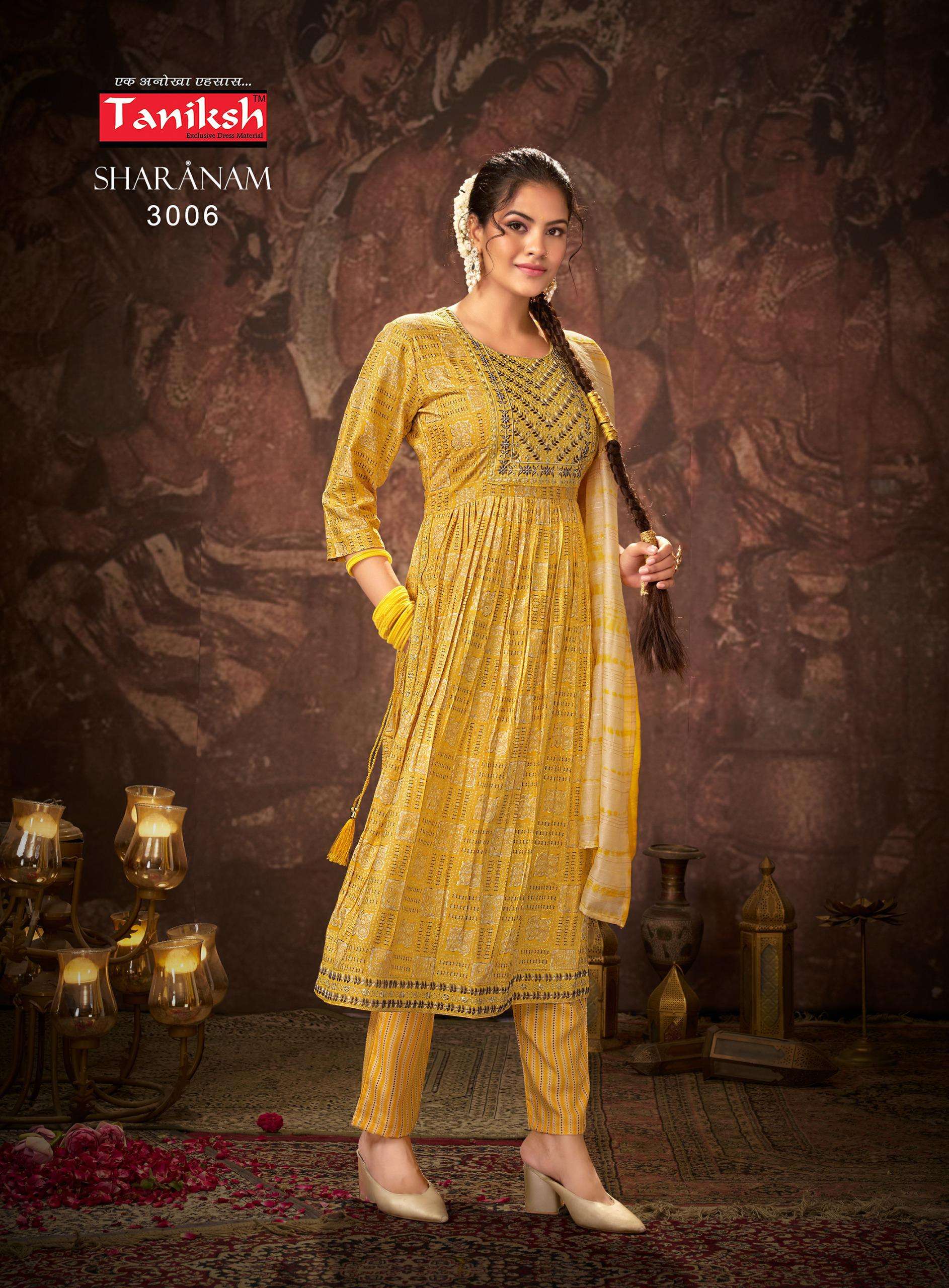 TANIKSH SHARANAM VOL 3 FANCY NAIRA STYLE KURTI COMBO SET 