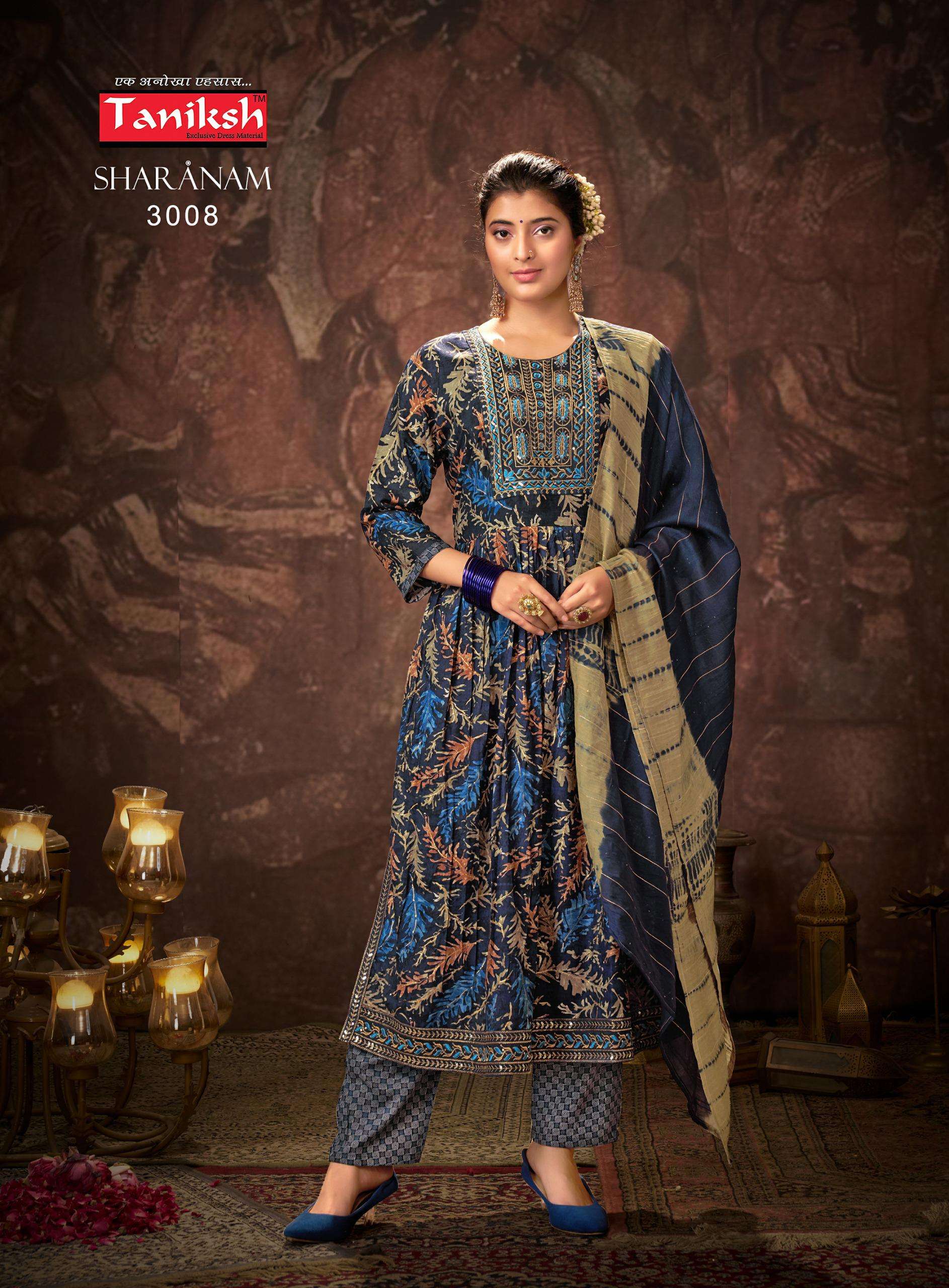 TANIKSH SHARANAM VOL 3 FANCY NAIRA STYLE KURTI COMBO SET 