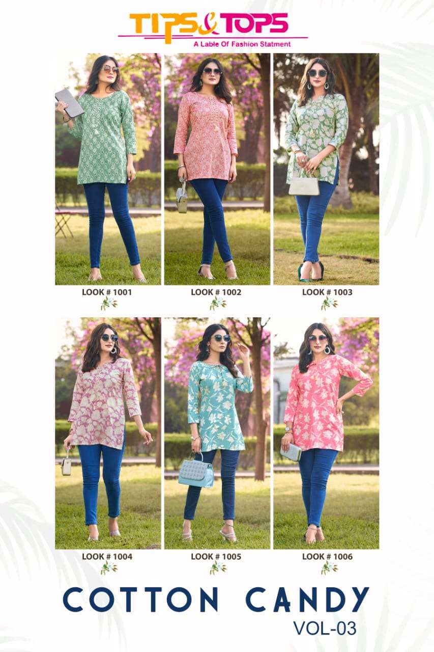 TIPS AND TOPS COTTON CANDY VOL 3 FANCY SUMMER WEAR TOP