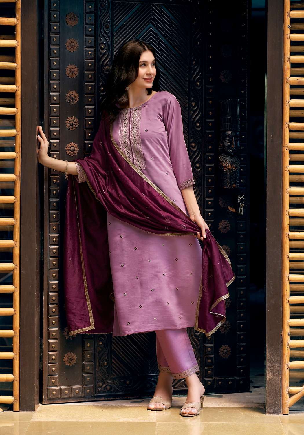 VANISKA FIZA VOL 1 SILK FANCY EMBROIDERY KURTI WITH PANT AND DUPATTA 