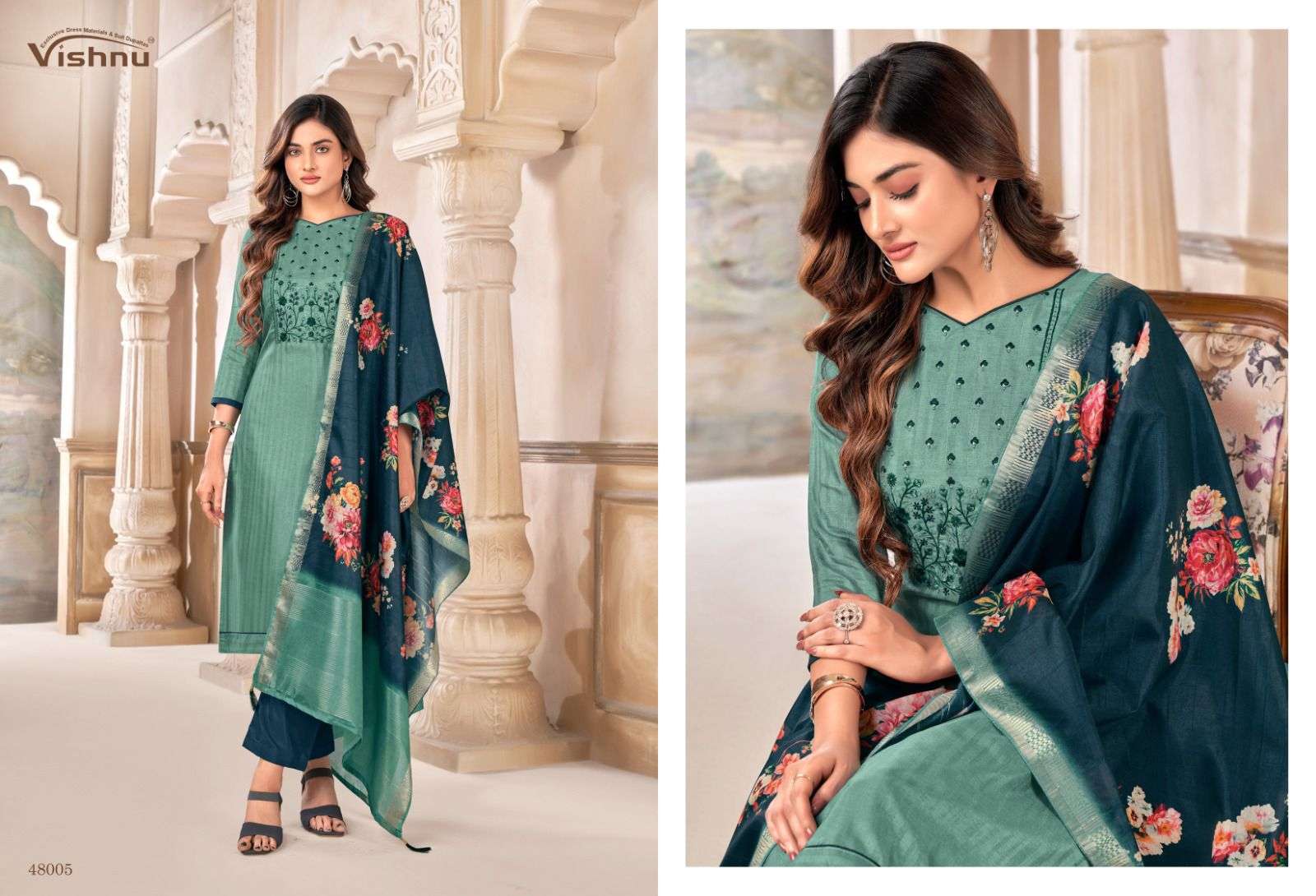 VISHNU IMPEX HEER SILK FANCY WORK SALWAR SUIT