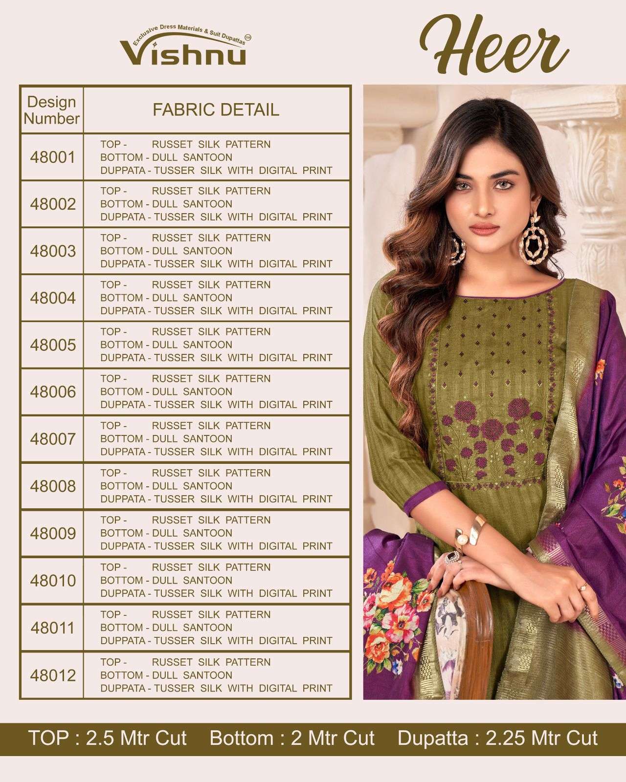 VISHNU IMPEX HEER SILK FANCY WORK SALWAR SUIT