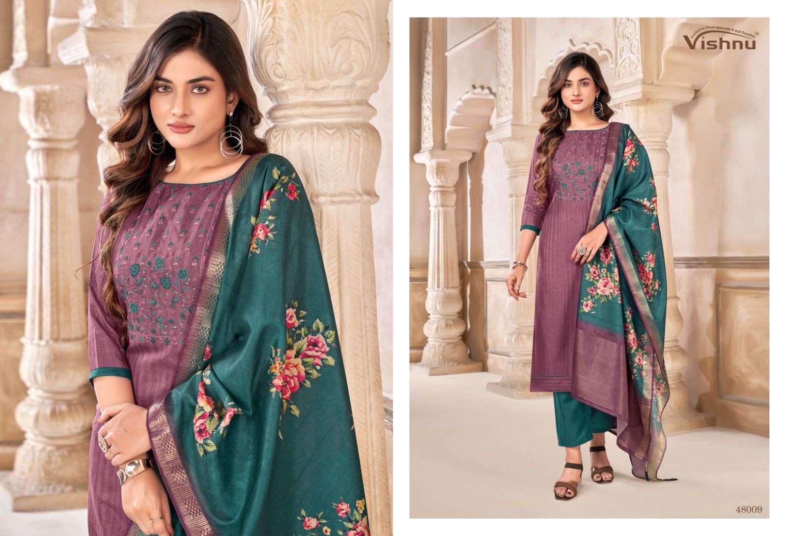 VISHNU IMPEX HEER SILK FANCY WORK SALWAR SUIT