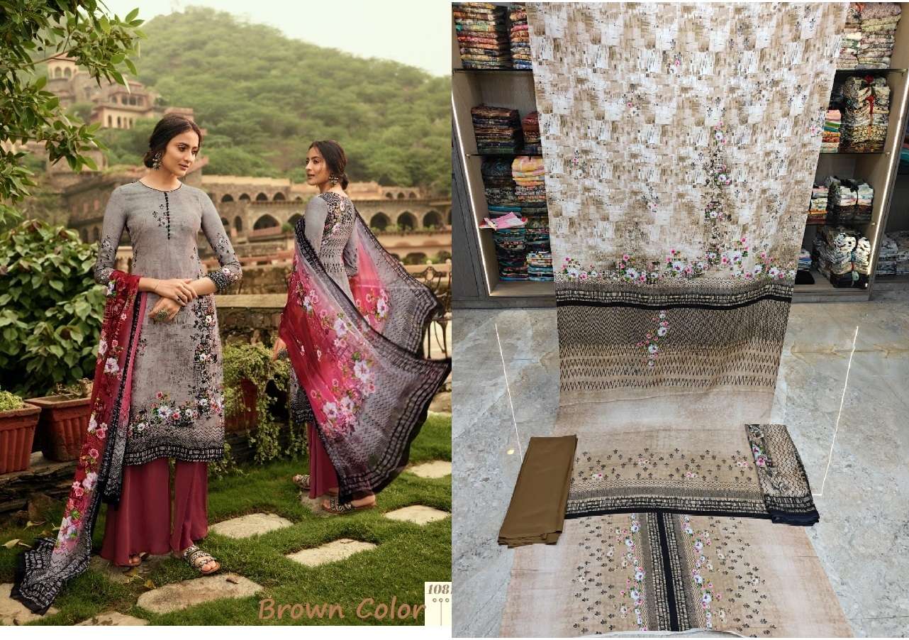 VISHWAM FABRICS CAFE LATTE SERIES CRAPE DRESS