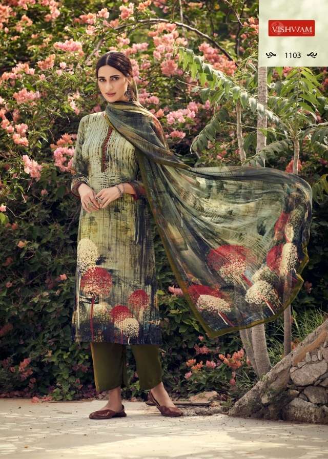 VISHWAM FABRICS CAFE LATTE SERIES CRAPE DRESS