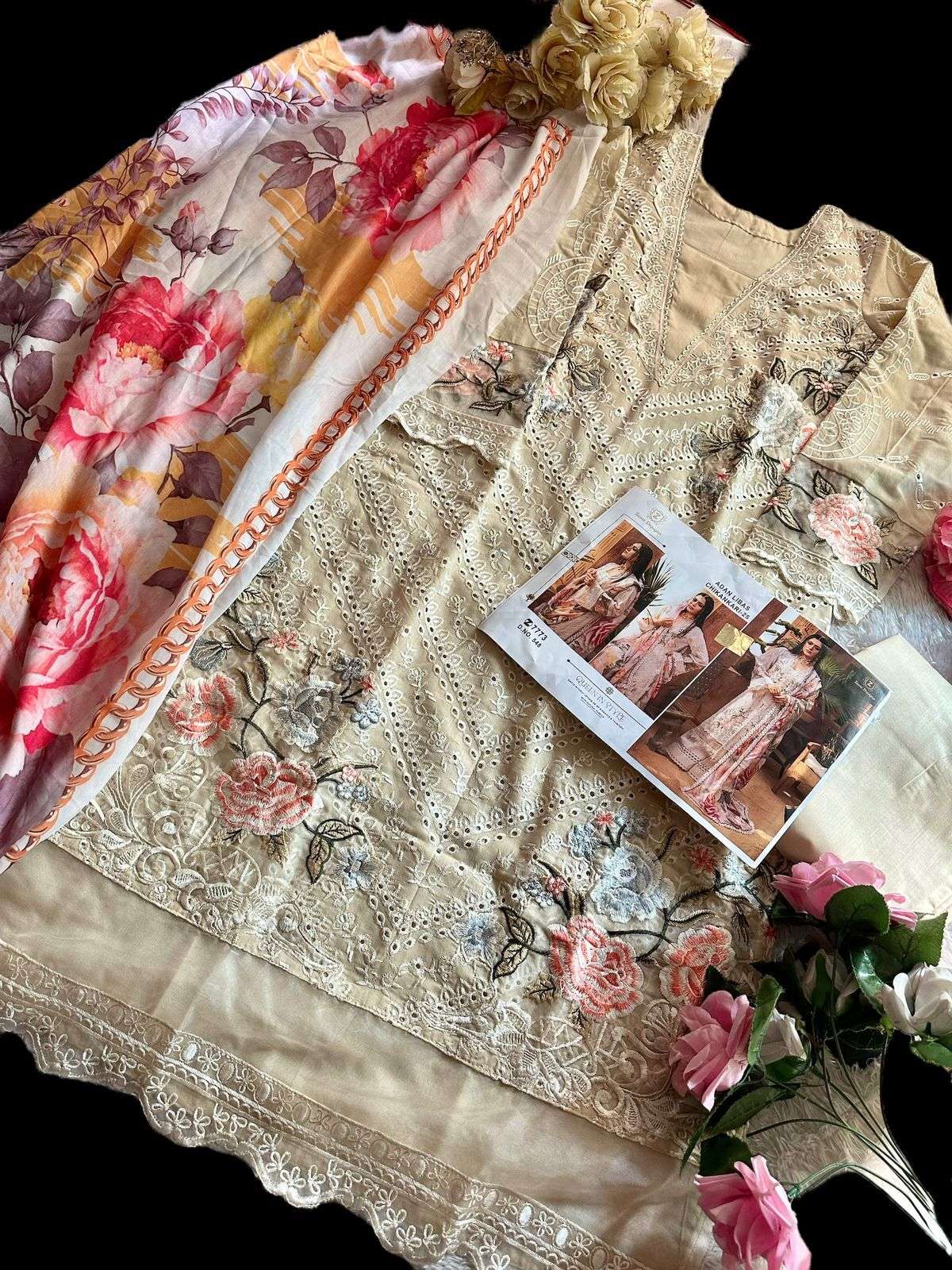 ZIAAZ DESIGNS CODE 545 TO 548 EMBROIDERY DESIGNER SUIT