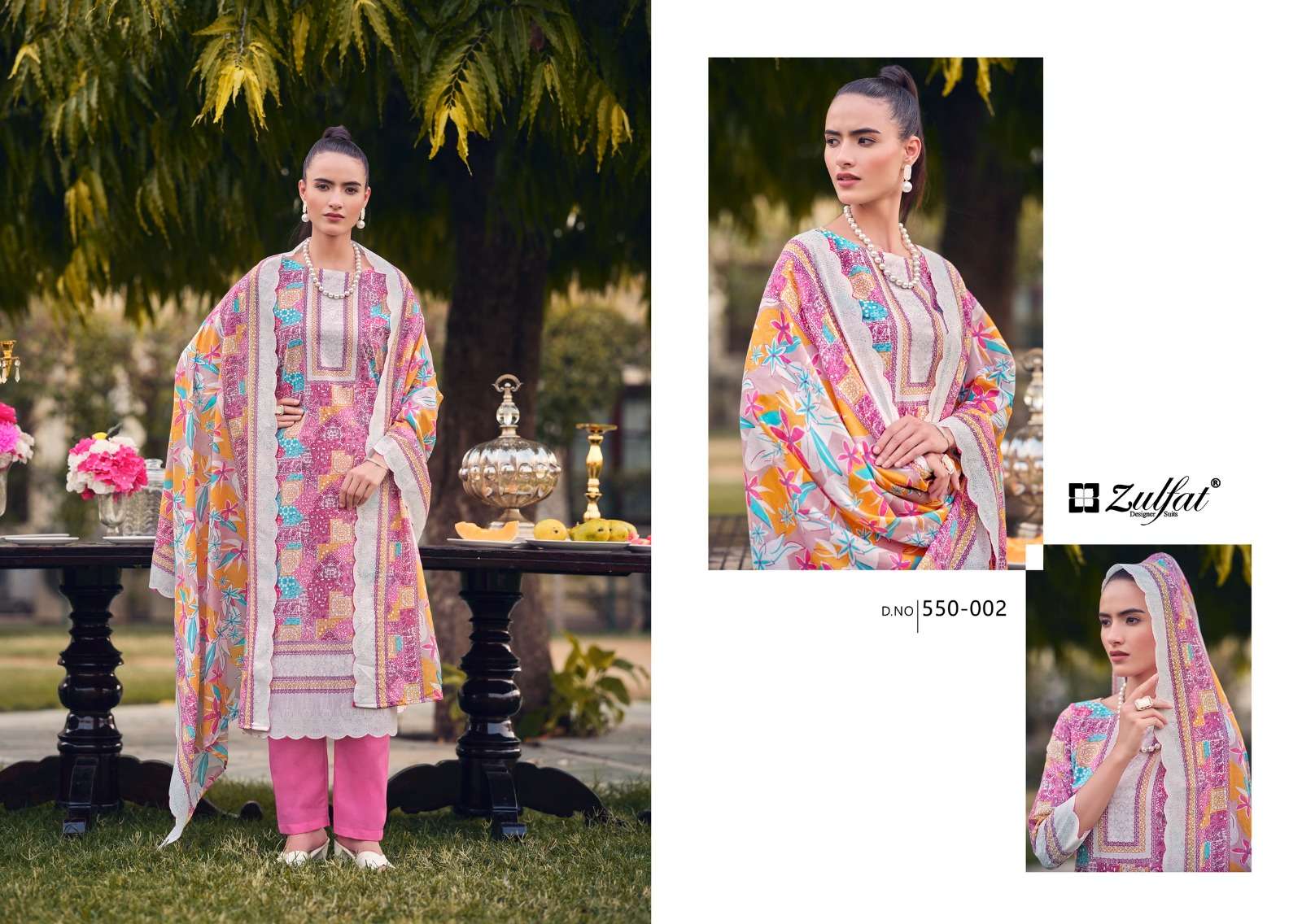 ZULFAT DESIGNER SUITS HAKOBA COTTON PRINT SALWAR SUIT