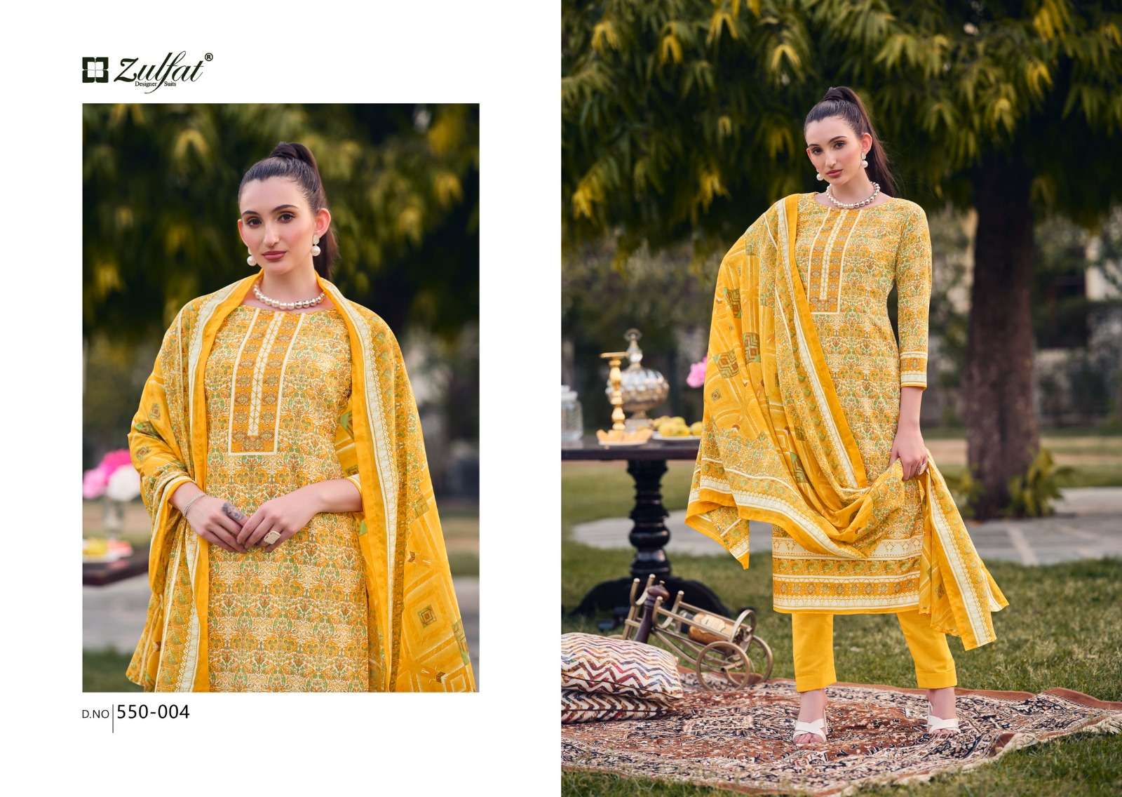 ZULFAT DESIGNER SUITS HAKOBA COTTON PRINT SALWAR SUIT