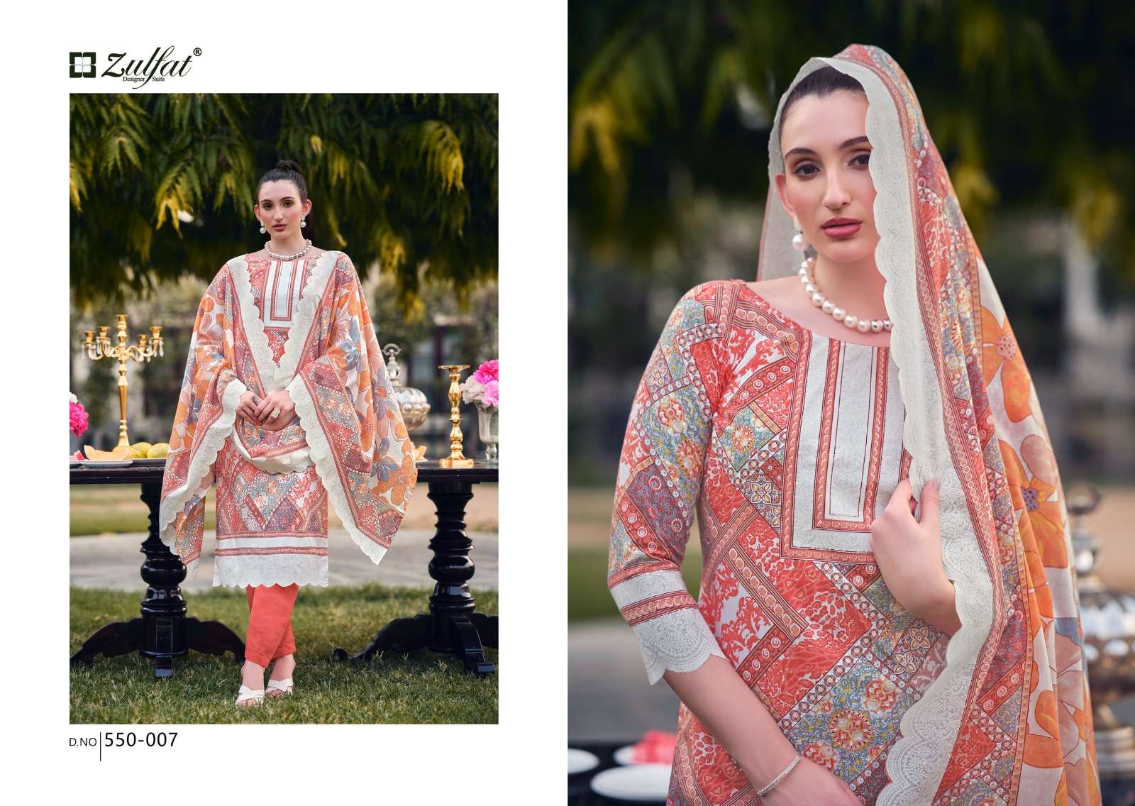 ZULFAT DESIGNER SUITS HAKOBA COTTON PRINT SALWAR SUIT